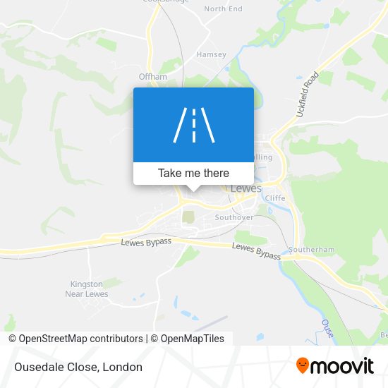 Ousedale Close map