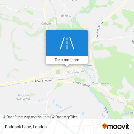 Paddock Lane map