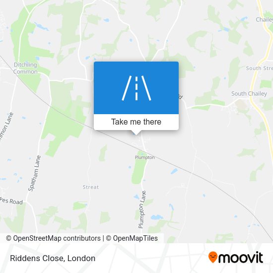 Riddens Close map