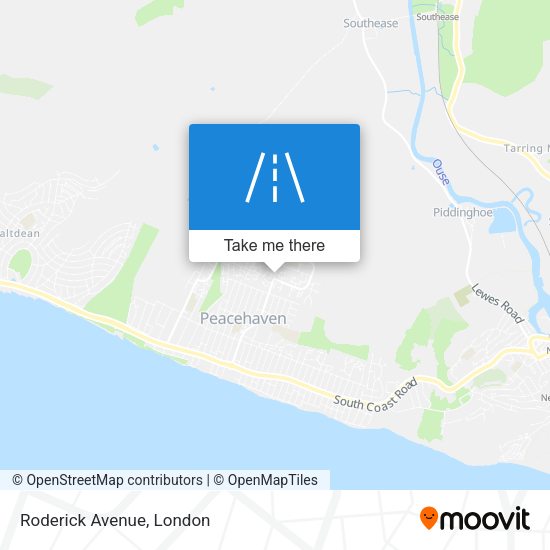 Roderick Avenue map