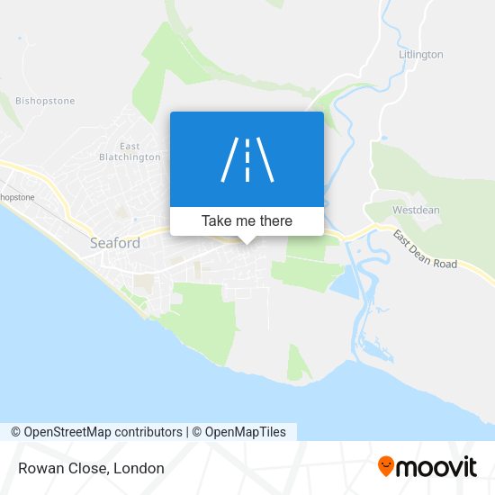 Rowan Close map