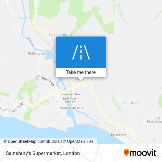 Sainsbury's Supermarket map