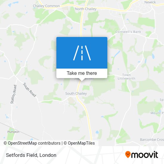Setfords Field map