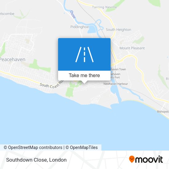 Southdown Close map