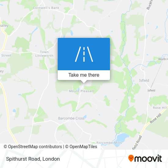 Spithurst Road map