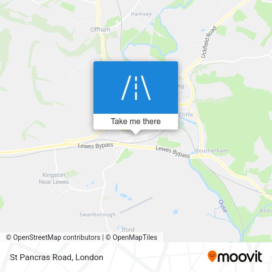 St Pancras Road map