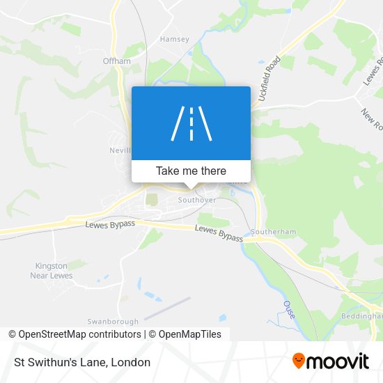 St Swithun's Lane map