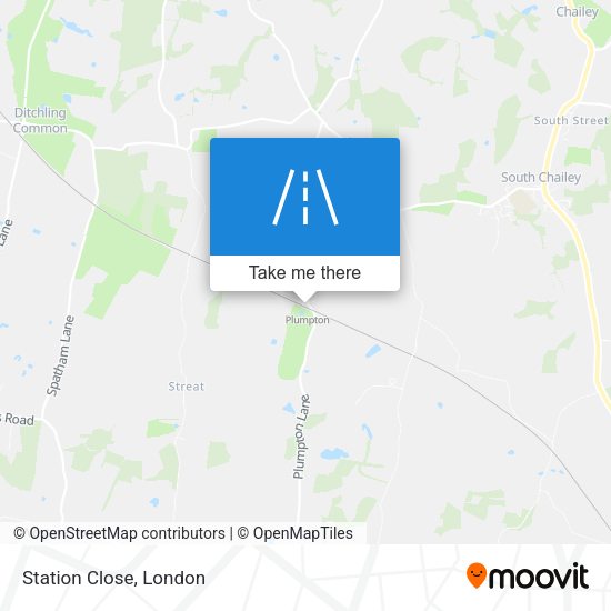Station Close map