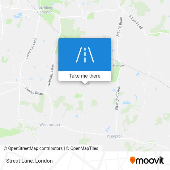 Streat Lane map