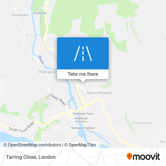 Tarring Close map