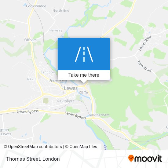 Thomas Street map