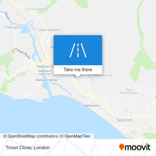 Troon Close map