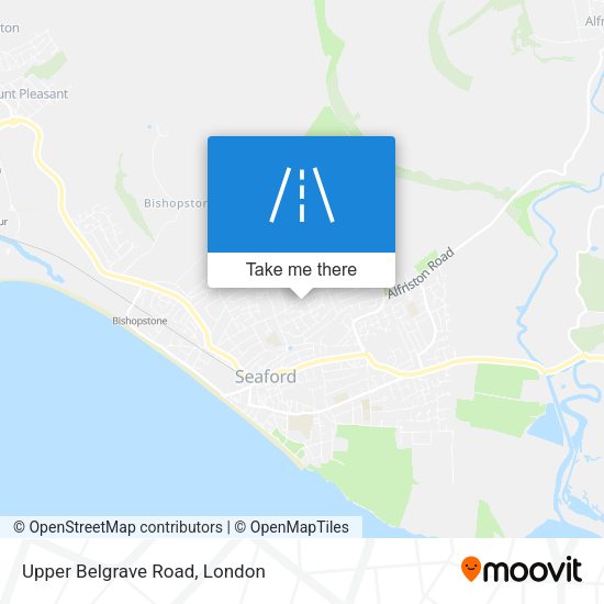 Upper Belgrave Road map
