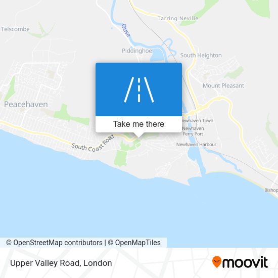 Upper Valley Road map