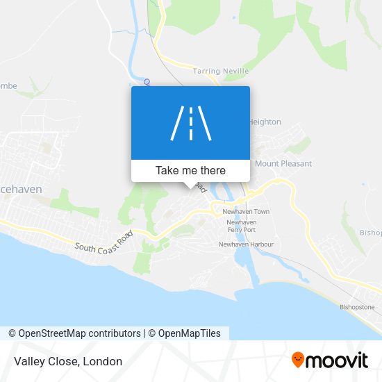 Valley Close map