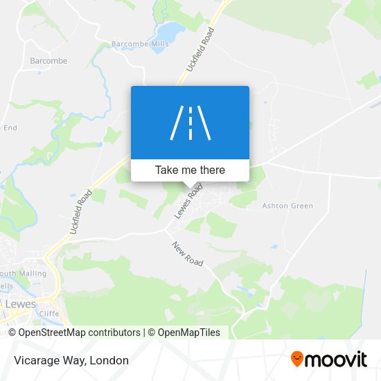 Vicarage Way map