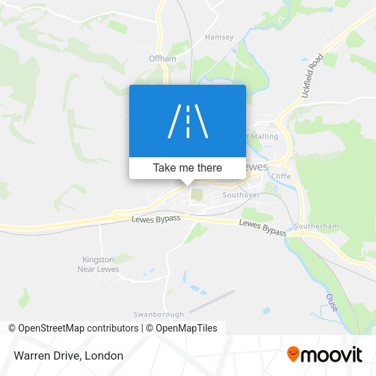 Warren Drive map