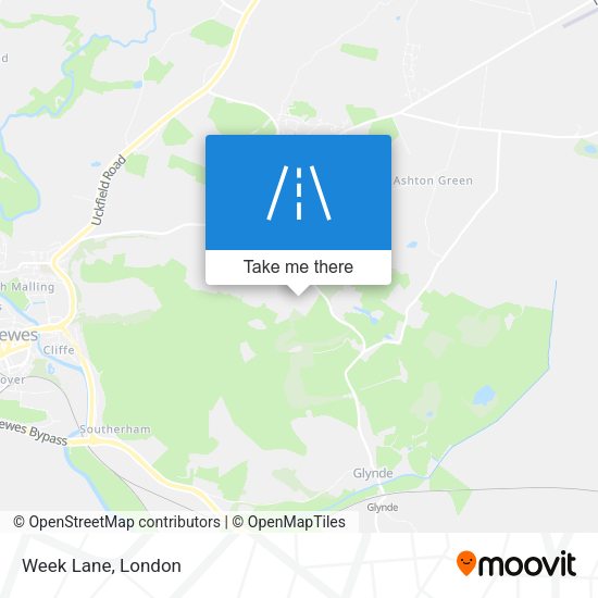 Week Lane map