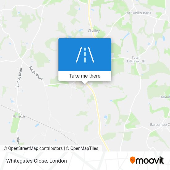 Whitegates Close map