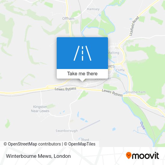 Winterbourne Mews map