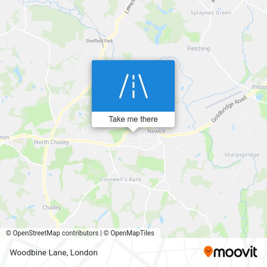 Woodbine Lane map