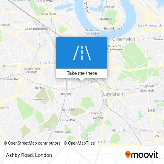Ashby Road map