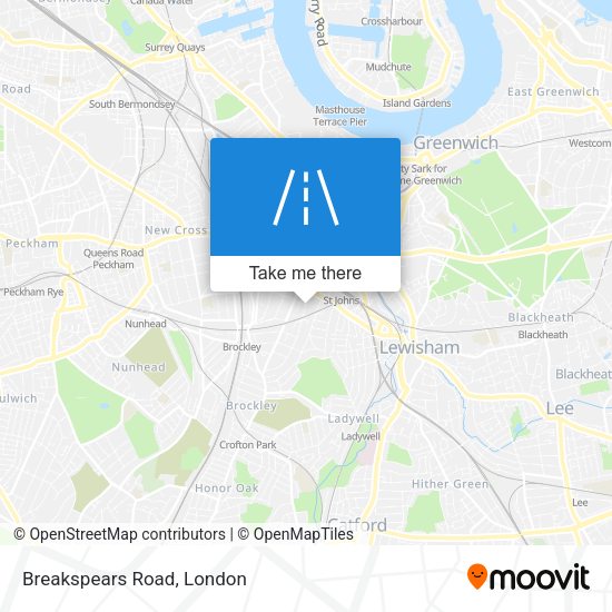 Breakspears Road map