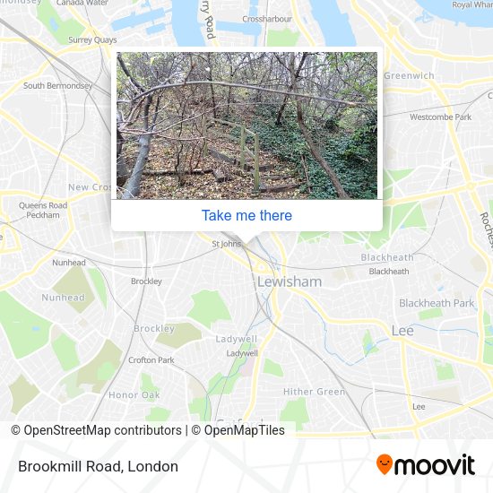 Brookmill Road map