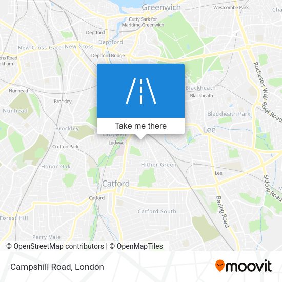 Campshill Road map