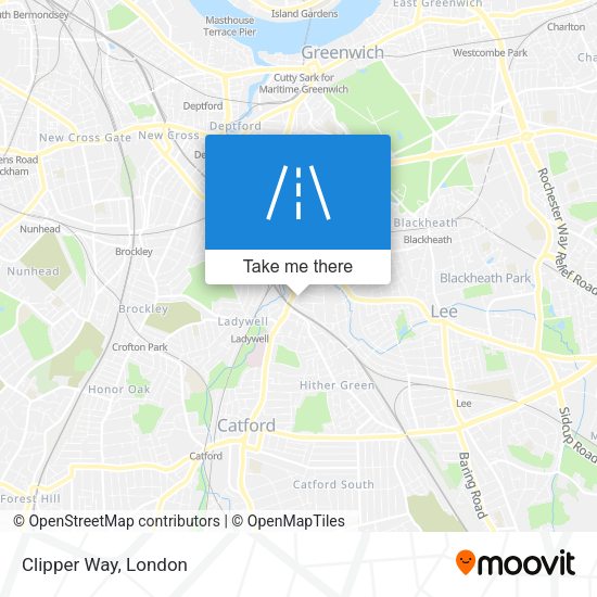 Clipper Way map