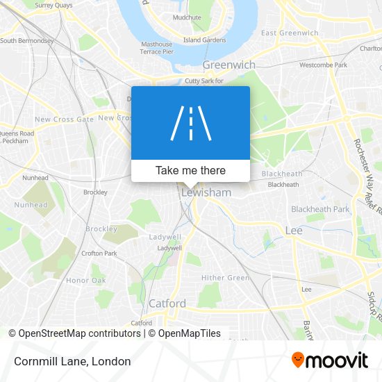 Cornmill Lane map