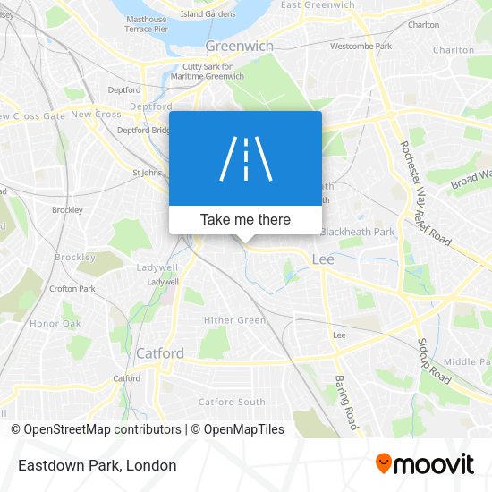 Eastdown Park map