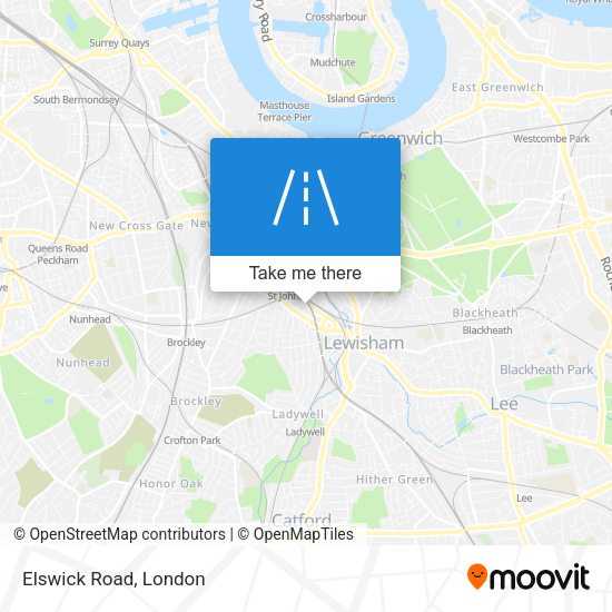 Elswick Road map