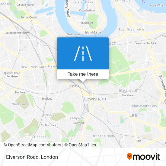 Elverson Road map