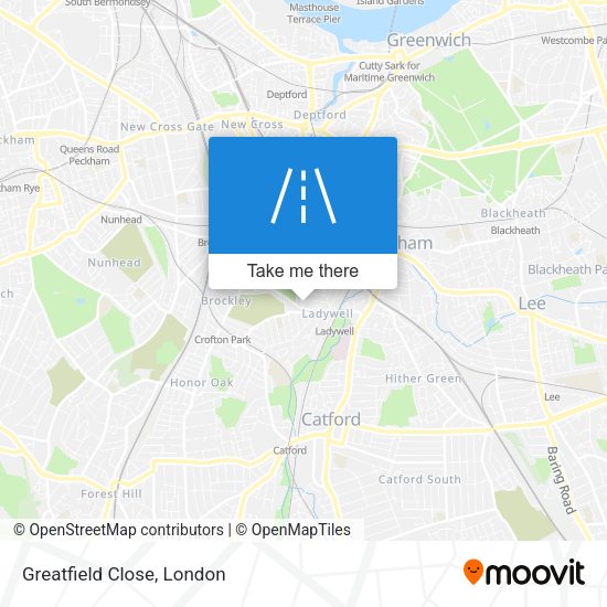 Greatfield Close map