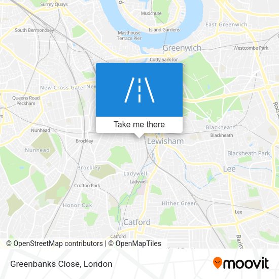 Greenbanks Close map