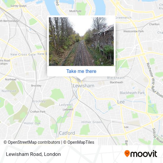 Lewisham Road map