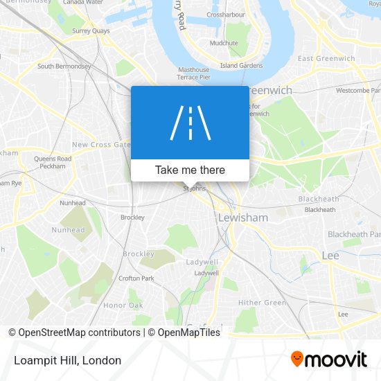Loampit Hill map
