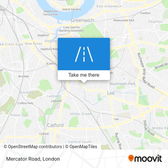 Mercator Road map