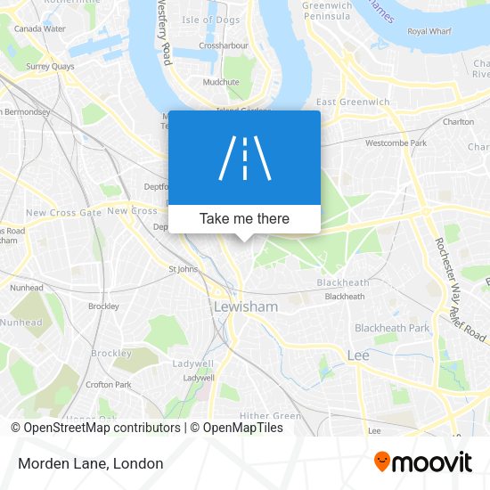 Morden Lane map