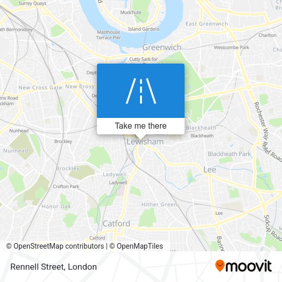 Rennell Street map