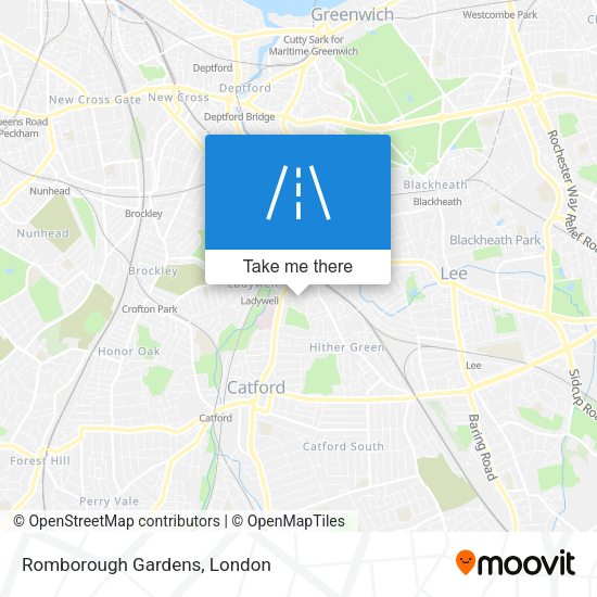 Romborough Gardens map