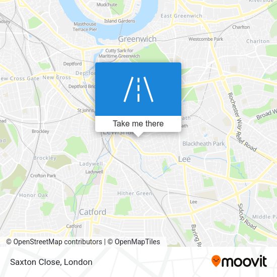 Saxton Close map