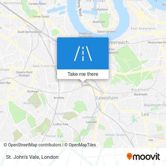 St. John's Vale map