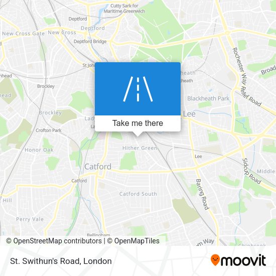 St. Swithun's Road map