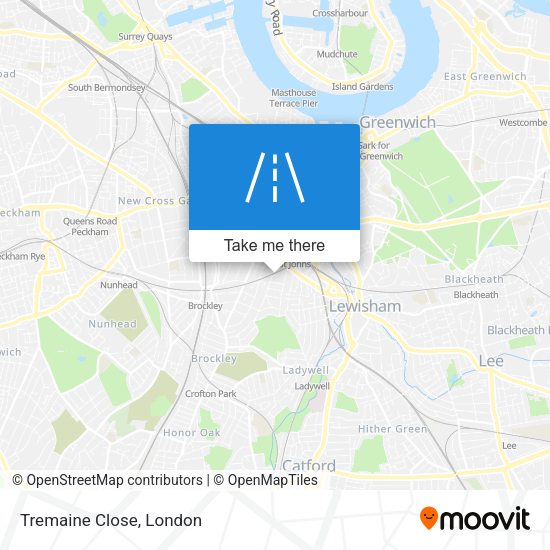Tremaine Close map