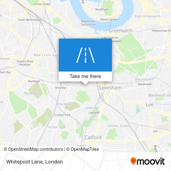 Whitepost Lane map