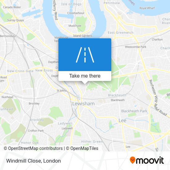 Windmill Close map