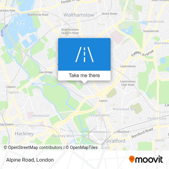 Alpine Road map