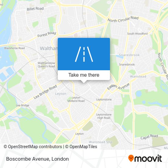Boscombe Avenue map